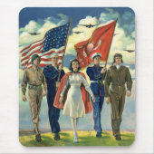  Patriottisch, trots militair personeel Heros Muismat (Voorkant)