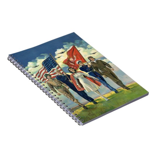  Patriottisch, trots militair personeel Heros Notitieboek (Rechterzijde)