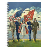  Patriottisch, trots militair personeel Heros Notitieboek (Voorkant)