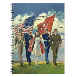  Patriottisch, trots militair personeel Heros Notitieboek