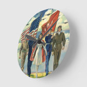  Patriottisch, trots militair personeel Heros Ronde Klok (Hoek)