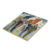  Patriottisch, trots militair personeel Heros Tegeltje (Zijkant)