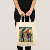  Patriottisch, trots militair personeel Heros Tote Bag (Voorkant (product))