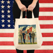  Patriottisch, trots militair personeel Heros Tote Bag