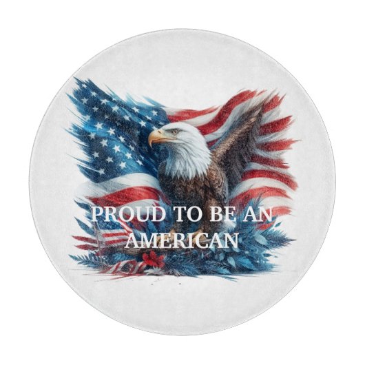 Patriottisch - Trots om een Amerikaanse adelaar te Snijplank (Voorkant)