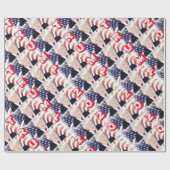 Patriottisch Trump 2020-werkpapier Cadeaupapier (Vlak)