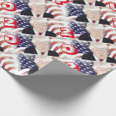 Patriottisch Trump 2020-werkpapier Cadeaupapier (Hoek)