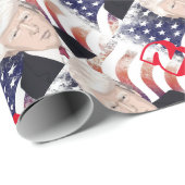 Patriottisch Trump 2020-werkpapier Cadeaupapier (Rol Hoek)