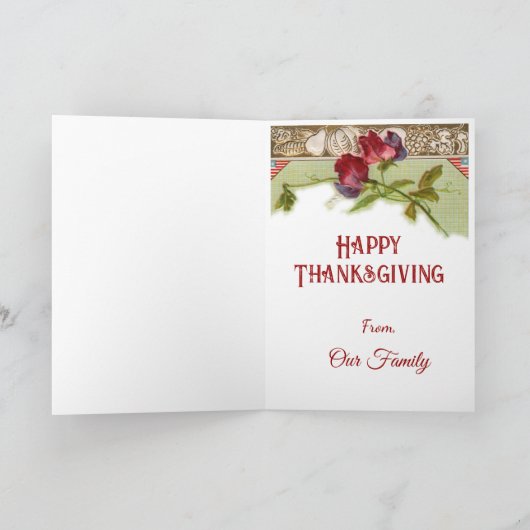  patriottisch Turkije | Thanksgiving Groet Feestdagen Kaart (Binnen)