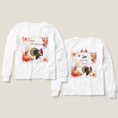 Patriottisch Turkije Thanksgiving Kinder (Voorkant /achterkant)