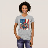 Patriottisch Turkije Vlag Vintage Gravure Shirt De (Voorkant volledig)