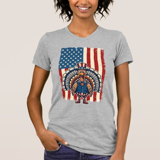 Patriottisch Turkije Vlag Vintage Gravure Shirt De (Voorkant)