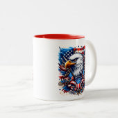 Patriottisch Tweekleurige Koffiemok (Voorkant rechts)