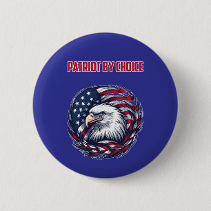 Patriottisch uit vrije wil Amerikaanse vrijheid Tr Ronde Button 5,7 Cm