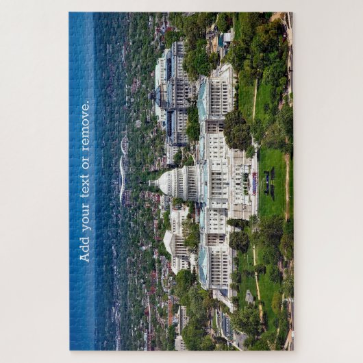 Patriottisch uitzicht van Washington DC, VS; Legpuzzel (Verticaal)