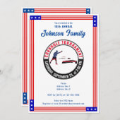 Patriottisch US Flag Sack Toss Cornhole Toernooi Kaart (Voorkant / Achterkant)