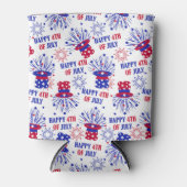 Patriottisch USA 4 van juli Blikjeskoeler (Voorkant)