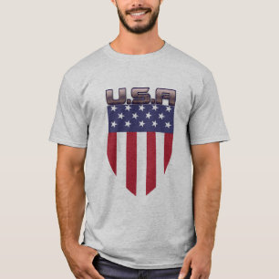 Patriottisch USA Amerikaanse Vlag Schild T-shirt