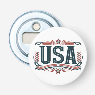 Patriottisch, USA Button Flesopener