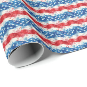 Patriottisch USA-cadeauverpakking inpakpapier