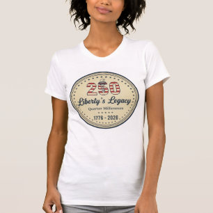 Patriottisch USA-dames T-shirt – Moedige Amerikaan