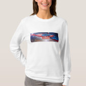 Patriottisch USA Flag Shirt met lange mouwenT-Shir (Voorkant)