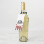 Patriottisch, USA Flessenhanger (Schuin)