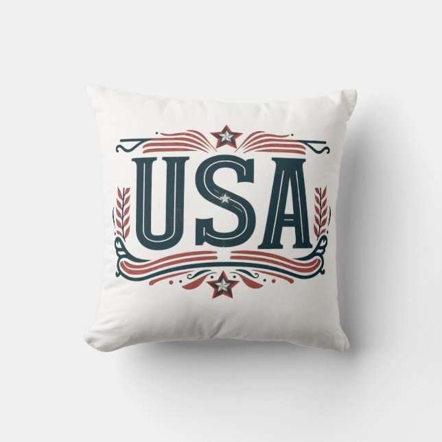 Patriottisch,  USA Kussen (Voorkant)