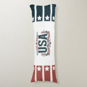 Patriottisch,  USA Lichaamskussen (Voorkant Verticaal)