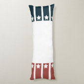 Patriottisch,  USA Lichaamskussen (Achterkant (Verticaal))