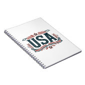 Patriottisch,  USA Notitieboek (Rechterzijde)