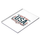 Patriottisch,  USA Notitieboek (Linkerzijde)