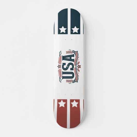 Patriottisch,  USA Persoonlijk Skateboard (Voorkant)