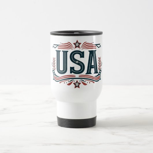 Patriottisch,  USA Reisbeker (Center)