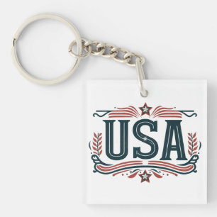 Patriottisch, USA Sleutelhanger