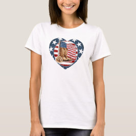 Patriottisch USA Westers Paard T-shirt
