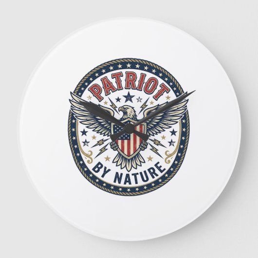 Patriottisch Van Nature Patriottisch Dapper Patrio Grote Klok (Voorkant)