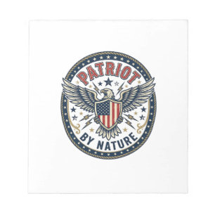 Patriottisch van nature Patriottisch Dapper Patrio Notitieblok