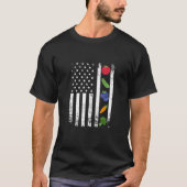 patriottisch veganistisch en wreedheidsvrij Ameri T-shirt (Voorkant)