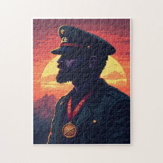 Patriottisch Verborgen Beeld Mozaïek Activiteit Sp Legpuzzel (Verticaal)