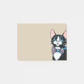 Patriottisch Verenigd Koninkrijk Tuxedo Cat met St Post-it® Notes (Voorkant)