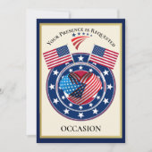 Patriottisch Verenigde Staten van Amerika Kaart (Voorkant)