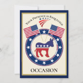 Patriottisch Verenigde Staten van Amerika Kaart (Voorkant)