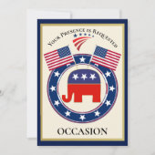 Patriottisch Verenigde Staten van Amerika Kaart (Voorkant)