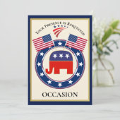 Patriottisch Verenigde Staten van Amerika Kaart (Staand voorkant)