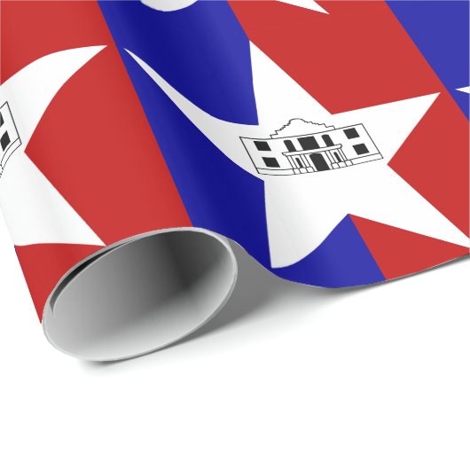 Patriottisch verpakkingspapier Markering San Anton Cadeaupapier (Rol Hoek)