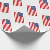 Patriottisch verpakkingspapier met Amerikaanse vla Cadeaupapier (Hoek)