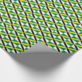 Patriottisch verpakkingspapier met vlag van Monter Cadeaupapier (Hoek)