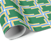 Patriottisch verpakkingspapier met vlag van Portla Cadeaupapier (Rol Hoek)