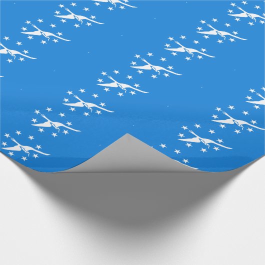 Patriottisch verpakkingspapier Vlag van Corpus Chr Cadeaupapier (Hoek)